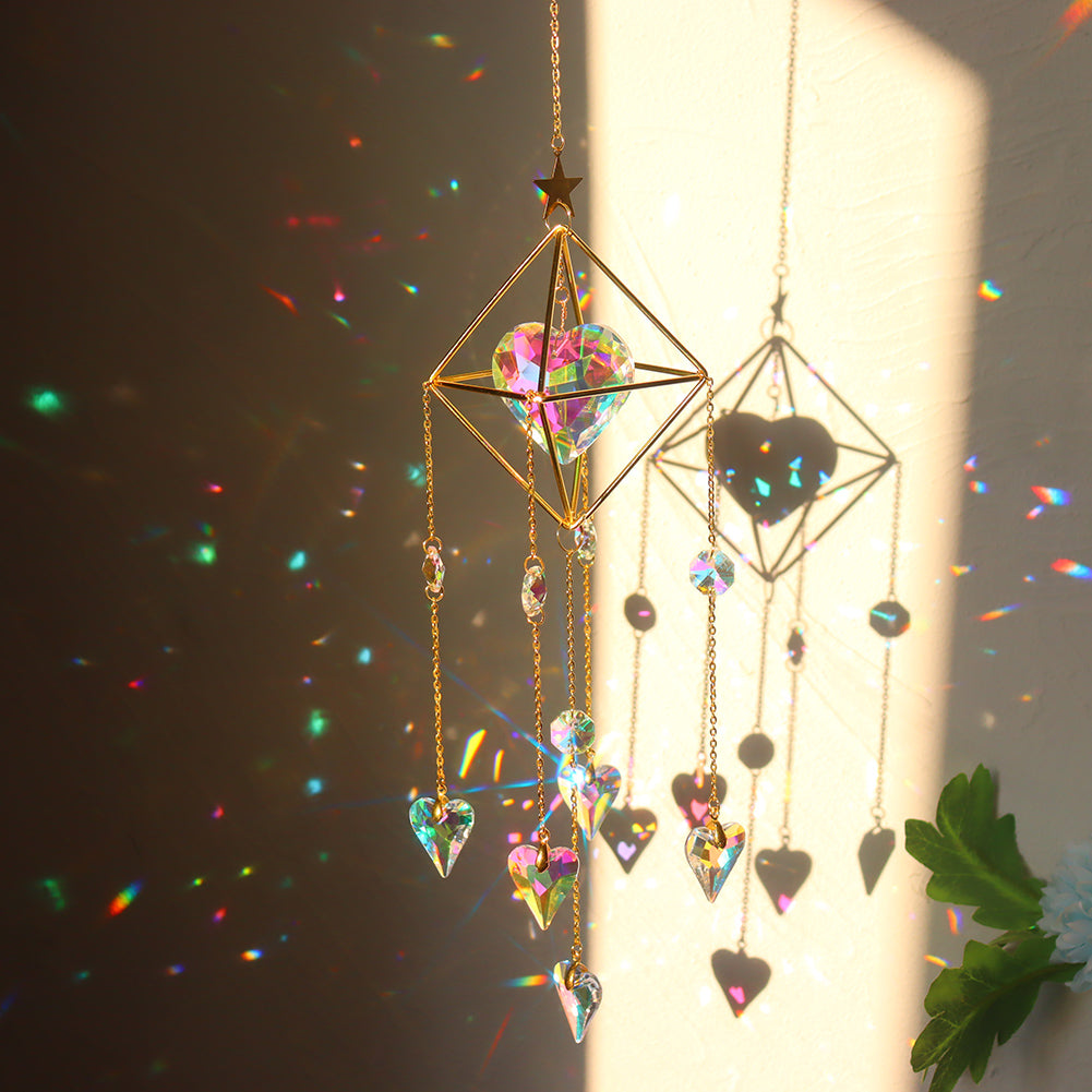 Pointed Hearts Suncatcher